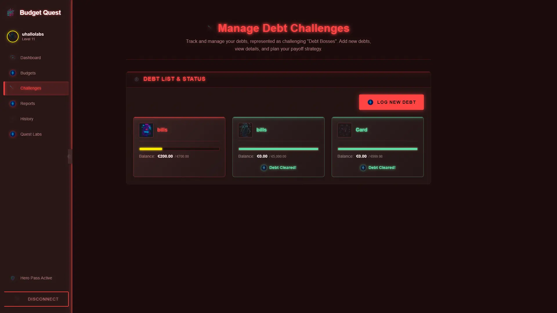 Budget Quest Debt Challenge Preview